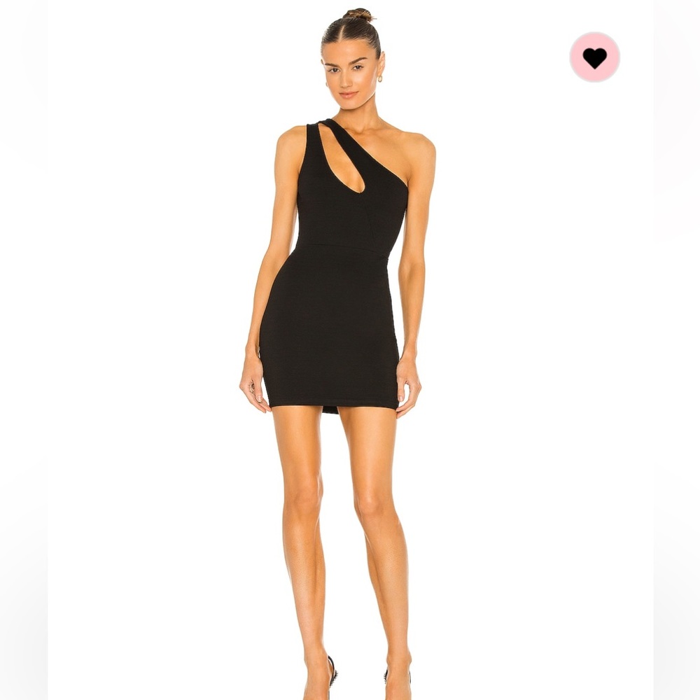Superdown Nava Asymmetrical Dress in Black
